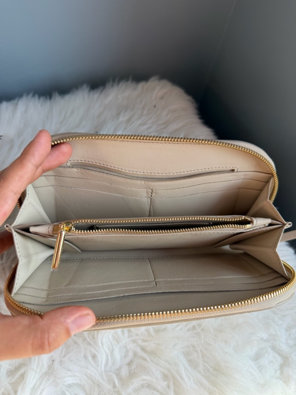 cuyana duo zip wallet croco - Picture 9 of 9
